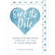 Blue Watercolor Heart Save The Date Cards Image 4 of 6